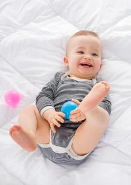 Baby in studio Stock Photos