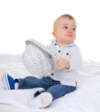 Baby in studio Stock Photos
