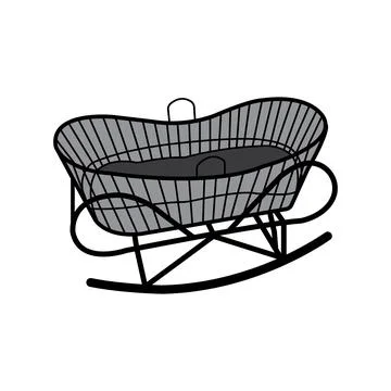 Baby swing icon Illustrazione stock