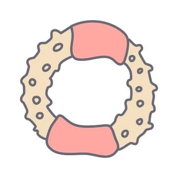 Baby teether vector illustration Stock Illustration