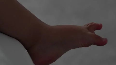 Baby toes Video stock 312267486