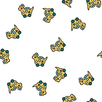 Baby toys vector seamless pattern Stock Illustration