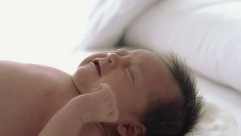 Baby ucomfortable Stock Footage 264098472