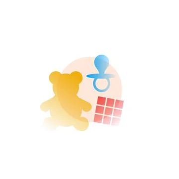 Baby. Vector icon in gradient style. Editable illustration Stock Illustration