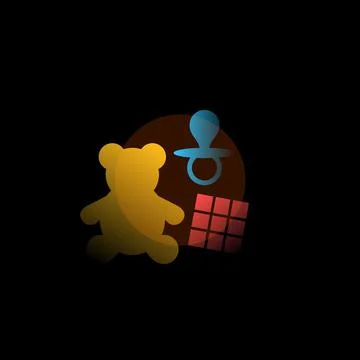 Baby. Vector icon in gradient style. Editable illustration Stock Illustration