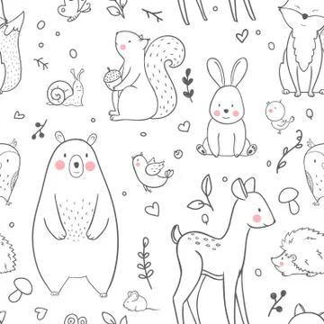 Baby vector pattern Stock Illustration