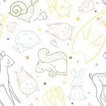 Baby vector pattern イラスト素材