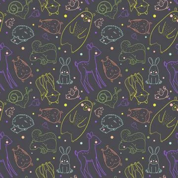 Baby vector pattern Stock Illustration