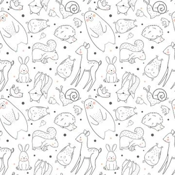 Baby vector pattern Illustrazione stock