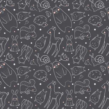 Baby vector pattern イラスト素材