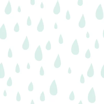 Baby vector seamless pattern. Light fun rain print for textil Stock Illustration