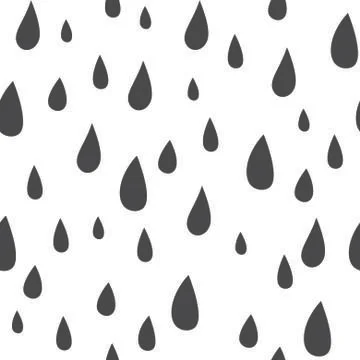 Baby vector seamless pattern. Light fun rain print for textile Stock Illustration