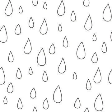 Baby vector seamless pattern. Light fun rain print for textile Illustrazione stock