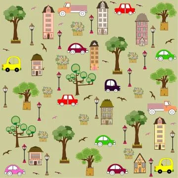 Baby vehicle pattern design. vector illustration Stock Illustration