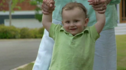 Baby Walking Stock Footage 845116