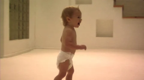Baby walking Stock Footage 43694841