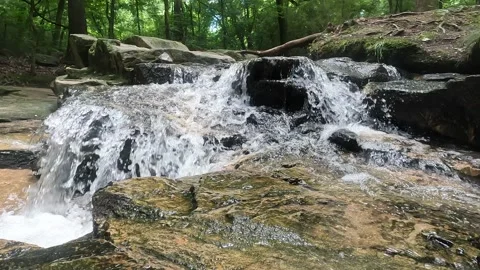 Baby Waterfall in NC Stock Footage 244543958