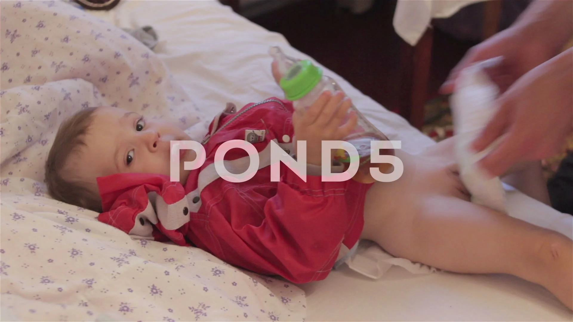 diaper change boy baby wear a diaper | Stock Video | Pond5
