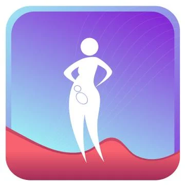 Baby in womb Stock Illustration