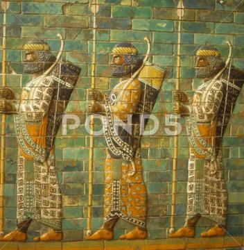 Babylonian archers, Stock Photos