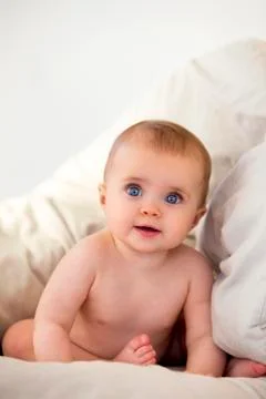 Baby's Awake Foto stock