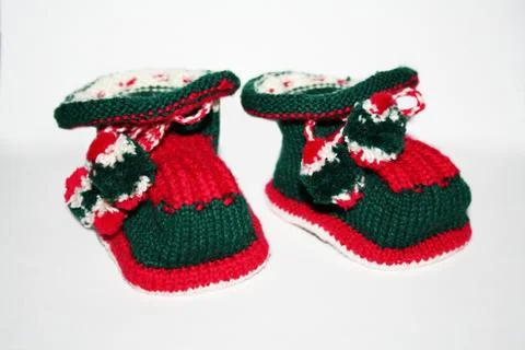 Baby's bootees Stock Photos