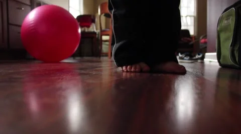 Baby's feet walking Stock Footage 41737424