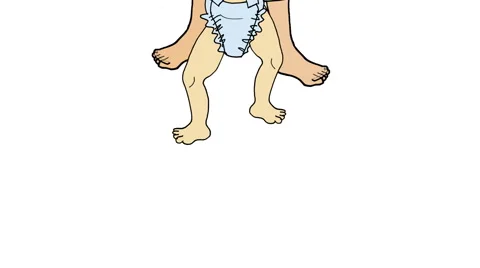 Baby's first step Stock Footage 960773