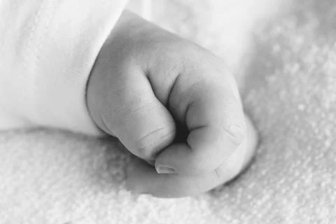 Baby's hand Foto stock