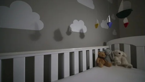 Baby's Nursery With Mobile 5 Stock Footage 96757449