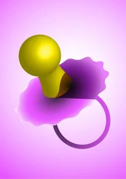 Baby's pacifier Stock Illustration
