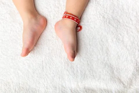 Baby's pretty legs Stock Photos