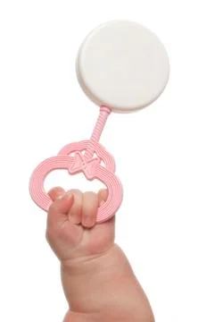 Baby's rattle Foto stock