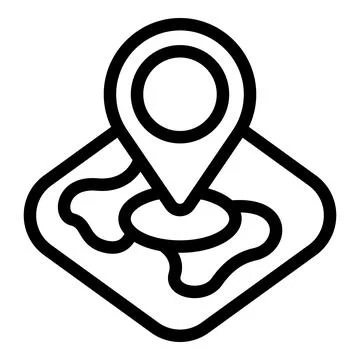 Babysitter location icon outline vector. Baby education Illustrazione stock