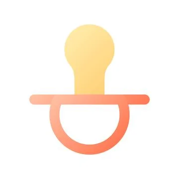 Babysitting pixel perfect flat gradient color ui icon Illustrazione stock