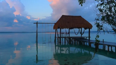 Bacalar Lagoon Stock Footage 94620652