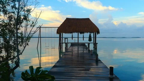 Bacalar Lagoon Stock Footage 94621058