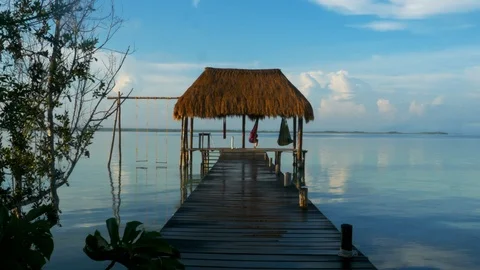 Bacalar Lagoon Stock Footage 94621343