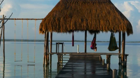 Bacalar Lagoon Stock Footage 94621455