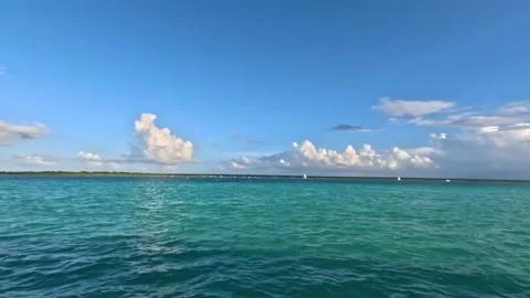 Bacalar Lagoon panoramic view Video stock 229736193
