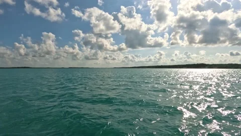 Bacalar Lagoon panoramic view Video stock 229736922