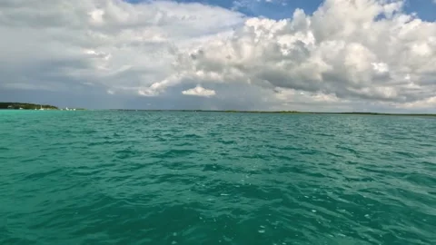 Bacalar Lagoon panoramic view Stock Footage 229736952