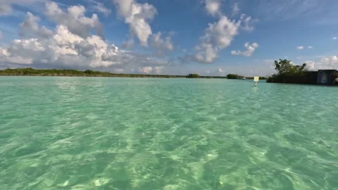 Bacalar Lagoon panoramic view Video stock 229737507
