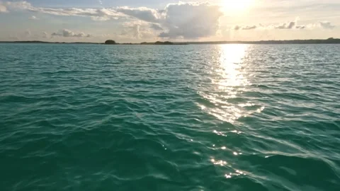 Bacalar Lagoon panoramic view Video stock 229737581