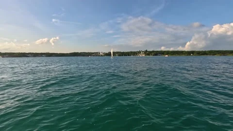 Bacalar Lagoon panoramic view Video stock 229737643