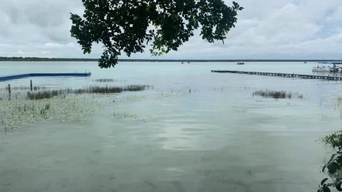 Bacalar Lagoon view Stock Footage 217363665