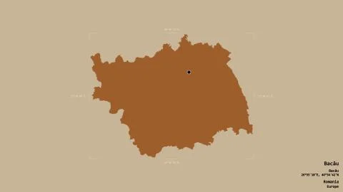 Bacau - Romania. Bounding box. Pattern Stock Illustration