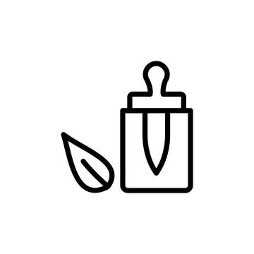 Bach flower leaf icon. Simple line, outline vector elements of alternative Stock Illustration