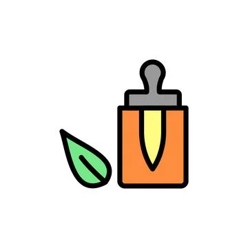 Bach flower leaf icon. Simple color with outline vector elements of alternative 스톡 일러스트