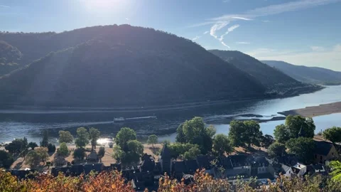 Bacharach, Germany, August 12, 2026 selective focus panoramic landscape of .. Stock Footage 344878892